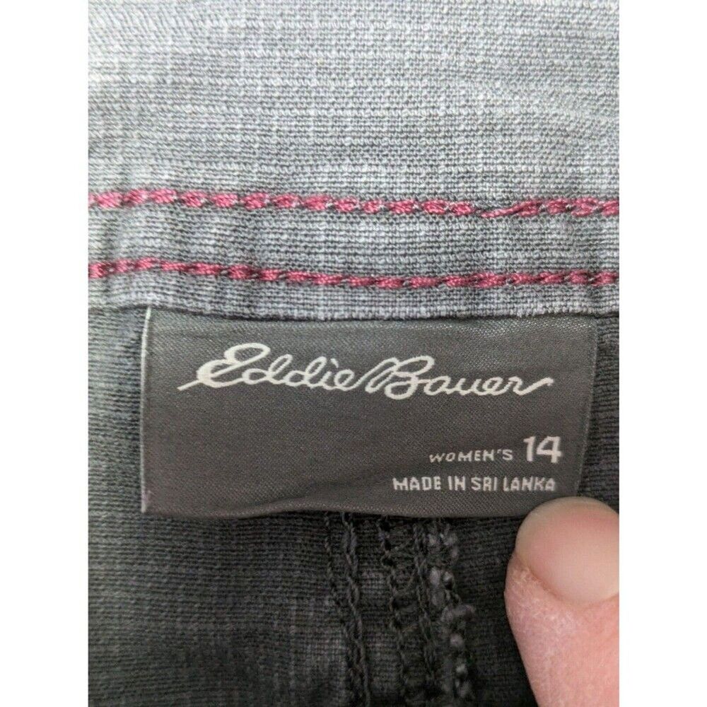 Eddie Bauer Womens Gray Chino Shorts Size 14 - Picture 2 of 11